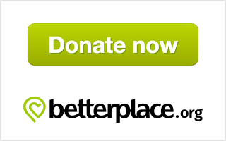 Donate now! The donation form is provided by betterplace.org.